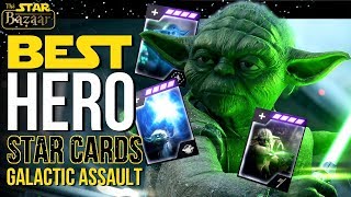 Battlefront 2  Best Hero Star Cards For Galactic Assault [upl. by Noeht]