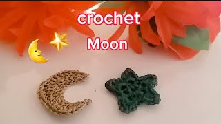 How to crochet A MOoN for absolute beginners 🌜⭐ [upl. by Brooks37]