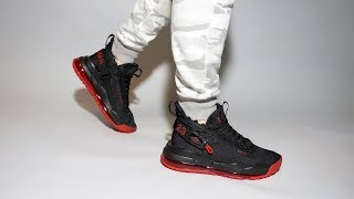 Jordan Proto Max 720 Black University Red BQ6623006 on feet [upl. by Dirfliw]