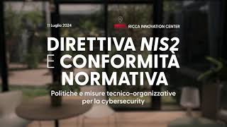 DIRETTIVA NIS2 LA TUA AZIENDA È SICURA [upl. by Cosme]