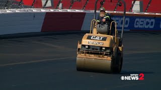 North Wilkesboro Speedway repaving makeover [upl. by Assirec]