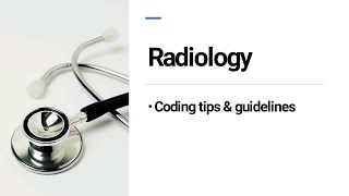 CPC EXAM CPT CODING RADIOLOGY GUIDELINES amp CODING tips [upl. by Piderit]