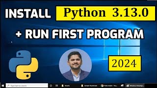 How to install Python 3130 on Windows 10 [upl. by Arimay]