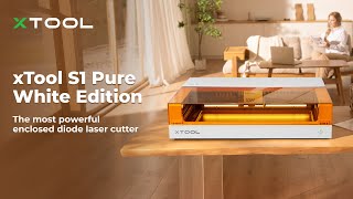 xTool S1 Pure White Edition  The Most Powerful Enclosed Diode Laser Cutter [upl. by Tertias]