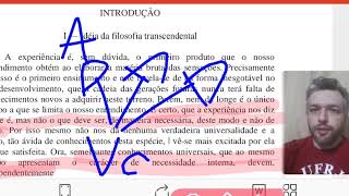 Kant  Crítica da Razão Pura  quotA Prioriquot e quotA Posterioriquot [upl. by Possing]