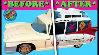 I restore a Kenner Real Ghostbusters ECTO1 amp convert it into an ECTO1A  Vintage Toy Restoration [upl. by Efthim]