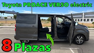 Toyota PROACE VERSO electric 2022 FURGONETA ELÉCTRICA para VIAJAR con toda la familia MOTORK [upl. by Glenden]