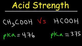 pKa Ka and Acid Strength [upl. by Itsrejk]