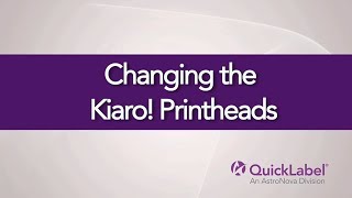 How to Replace a Set of QL120Kiaro Printheads [upl. by Wylma]