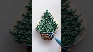 Potted Christmas Tree🌲🍪 christmascookies cookiedecorating royalicingcookies cookies [upl. by Mycah]