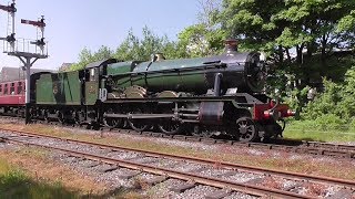 GWR Modified Hall 6990 Witherslack Hall  East Lancashire Railway  Ramsbottom Station [upl. by Soirtemed]