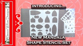 3  INTRODUCING MANDALA SHAPE STENCIL SET [upl. by Assisi]