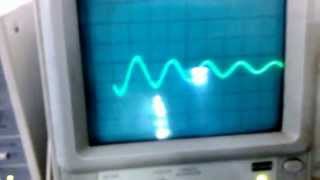 Damped Harmonic Oscillation on Oscilloscope [upl. by Dahsra]