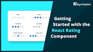 Getting Started with the React Rating Component [upl. by Mighell]