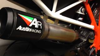 KTM1290 SUPERDUKE Austinracing GP1 HiSlung Exhaust [upl. by Synn722]