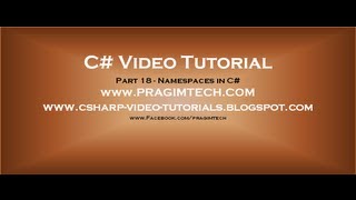 Part 18  C Tutorial  Namespacesavi [upl. by Ela]