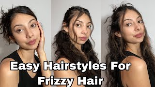 Easy Heatless Hairstyles for Wavy and Frizzy Hair  Bianca Monvoy [upl. by Drofxer531]