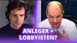 Olaf Scholz quotPrivatanleger sind AktienLobbyistenquot Reaktion auf Marvin Neumann  Twitch Highlights [upl. by Rhynd]