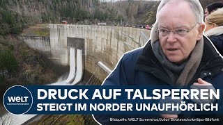 HOCHWASSER IN DEUTSCHLAND Talsperren sind voll  Sorge vor Scheitelwelle in der Nacht [upl. by Carmelo]