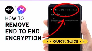 How To Remove End To End Encryption In Messenger LATEST GUIDE [upl. by Anhoj302]