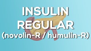 Insulin Regular Novolin R  Humulin R Nursing Drug Card Simplified  Pharmacology [upl. by Novyad]