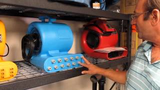 Wall Drying Air Mover Showdown Viking PDS21 vs the competition [upl. by Alesig]