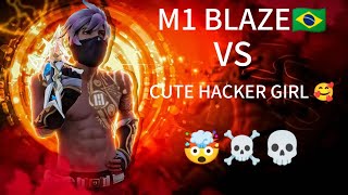 CUTE HACKER GRILL VS ME💀 🇧🇷🗿 PURA DEDLI MACHfreefire m1nxff trending vairalvideo [upl. by Tram84]