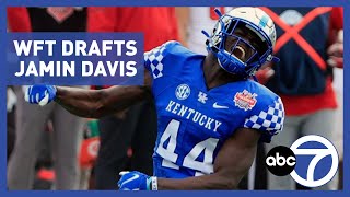 Washington Football Team selects linebacker Jamin Davis with 19th pick in the NFL Draft [upl. by Batista693]