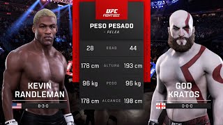 Kratos vs Kevin Randleman  EA Sports UFC 5  Epic Fight [upl. by Mansur34]