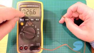 FLUKE 17B MEASURING TEMPERATURE [upl. by Aubrey]