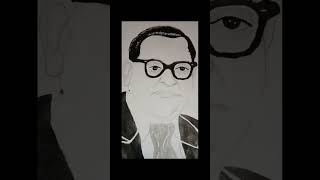 Dr BR Ambedkar drawing  art by Vr RAM [upl. by Goodill]