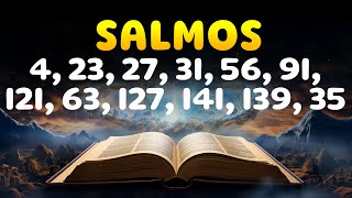 Salmos para Dormir  Salmos 4 23 27 31 56 91 121 63 127 141 139 35 [upl. by Jeavons768]