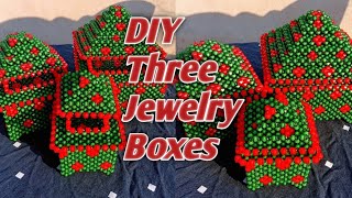 DIY How to make a beaded jewellery box [upl. by Grenville520]