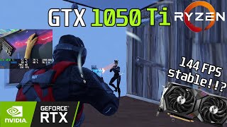 🚀 GTX 1050 Ti · Ryzen 5 5600X · 144 FPS Stable · Performance Mode · Fortnite [upl. by Ikcir]