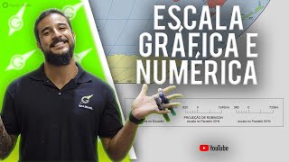 Escala Gráfica e Numérica  Geobrasil Prof Rodrigo Rodrigues [upl. by Inavihs]