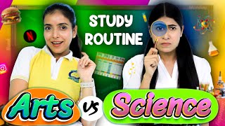 Study Routine  Arts vs Science Students I Weekdays vs Weekend Life  Anaysa [upl. by Caritta]