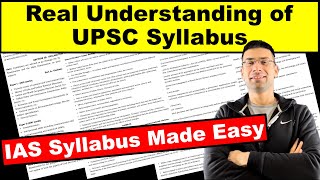 Real Understanding of UPSC Syllabus  IAS Syllabus Made Easy  Gaurav Kaushal [upl. by Erich]