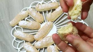 Recette biscuit à la cuillère inratable et très facile à faire [upl. by Ahsiekel]