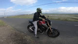 FLYBY OF MY CB650r USING GOPRO FULL EXHAUST PIPE IXIL SILENCER IXIL SOUND CHECK SOUND TEST [upl. by Cloe980]