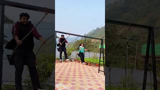 Rishikesh mein jhoola Swing Jhula 🛝😍 priyalkukreja shorts ytshorts [upl. by Lyred]