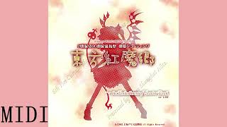 MIDI Scarlet Tower  Eastern Dream  Touhou 6 Koumakyou [upl. by Esinert]