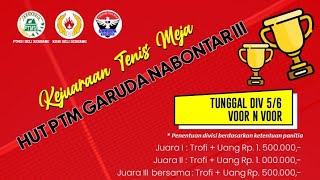 BABAK 8 BESAR DIV 5 amp 6 TURNAMEN HARI ULANG TAHUN PTM GARUDA NABONTAR KE 3 TAHUN 2024 [upl. by Eeslehc292]