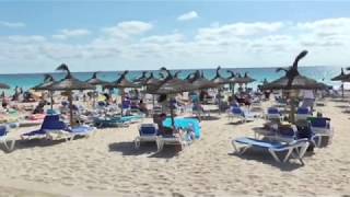 An der Strand Promenade Sa Coma  Mallorca [upl. by Saihttam779]