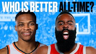 Russell Westbrook vs James Harden Who Has The Better Career [upl. by Varian]