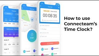 Learn how to use Connecteams time clock app as an employee [upl. by Hildagard]