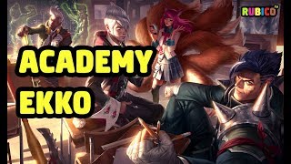 ACADEMY EKKO SKIN SPOTLIGHT  LEAGUE OF LEGENDS [upl. by Adlee]