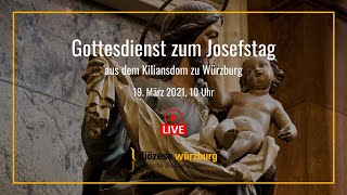 Gottesdienst zum Josefstag am 19 März 2021 10 Uhr [upl. by Lirbaj892]