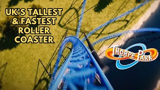 THORPE PARK  UKs TALLEST amp Fastest Roller Coaster  New For 2024 POV [upl. by Hedi802]