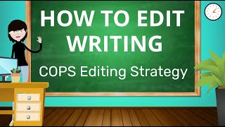 Easy Editing Strategy to Improve Writing for Students  COPS Editing Checklist [upl. by Dnama]