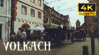 VOLKACH 4K Bayern Deutschland Germany Walktour 6 August 2023 [upl. by Daney563]